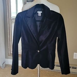 NWOT Cache Black Velvet Blazer Size 2